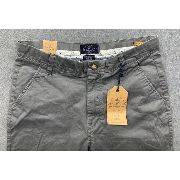 Across The Pond Bermuda Shorts Mens Size 32 Charcoal Gray Signature Line Stretch - Picture 8 of 14